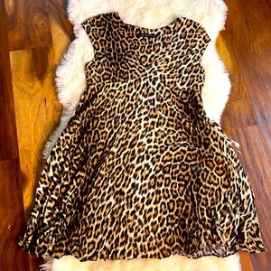 Zara leopard print dress size S